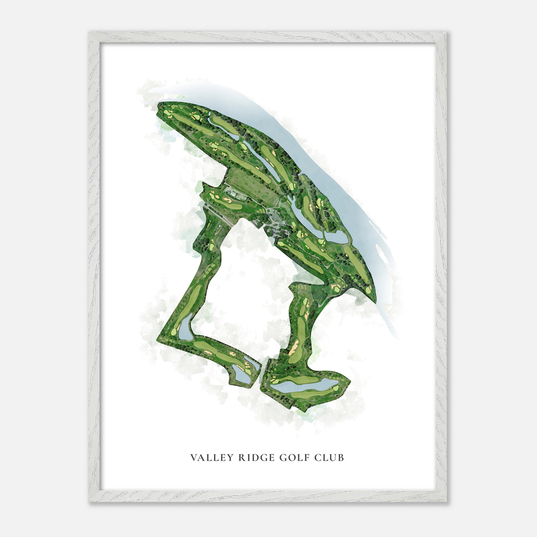 Print of Valley Ridge Golf Club Classic Map