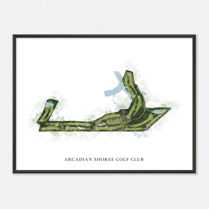 Print of Arcadian Shores Golf Club Classic Map