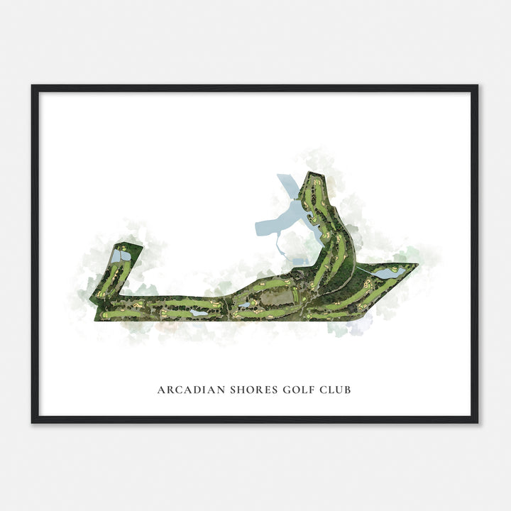 Print of Arcadian Shores Golf Club Classic Map