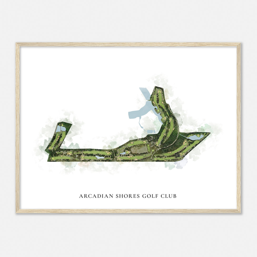 Print of Arcadian Shores Golf Club Classic Map