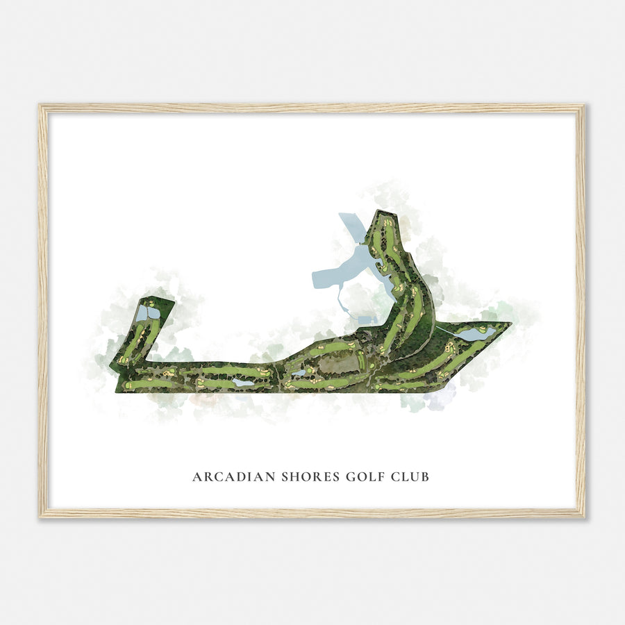 Print of Arcadian Shores Golf Club Classic Map