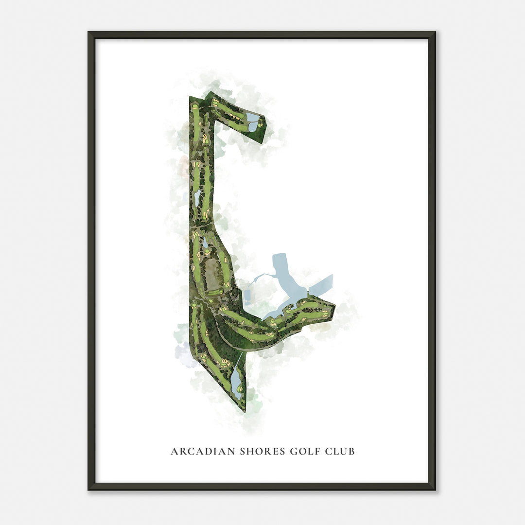 Print of Arcadian Shores Golf Club Classic Map