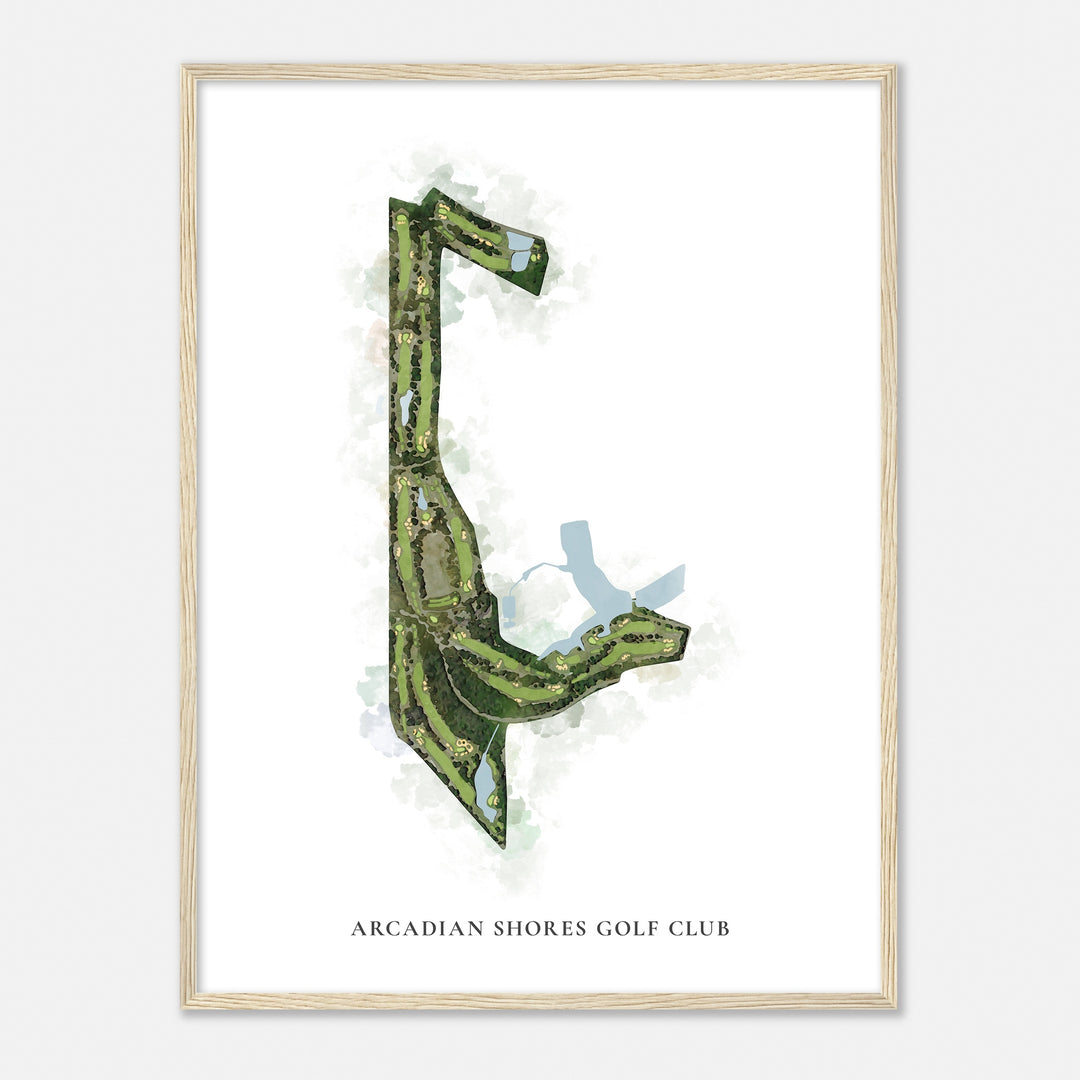 Print of Arcadian Shores Golf Club Classic Map