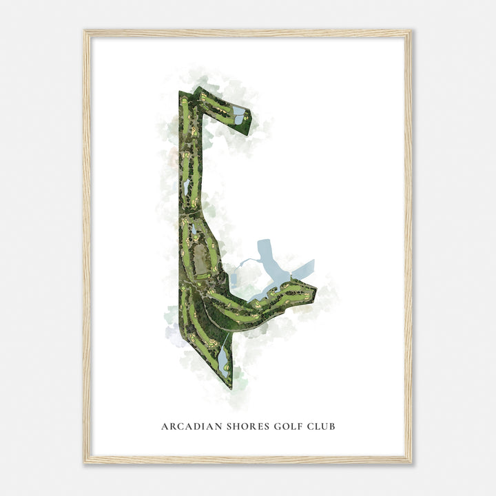 Print of Arcadian Shores Golf Club Classic Map