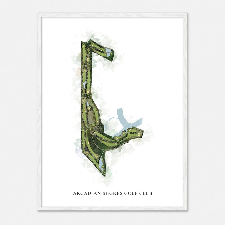 Print of Arcadian Shores Golf Club Classic Map