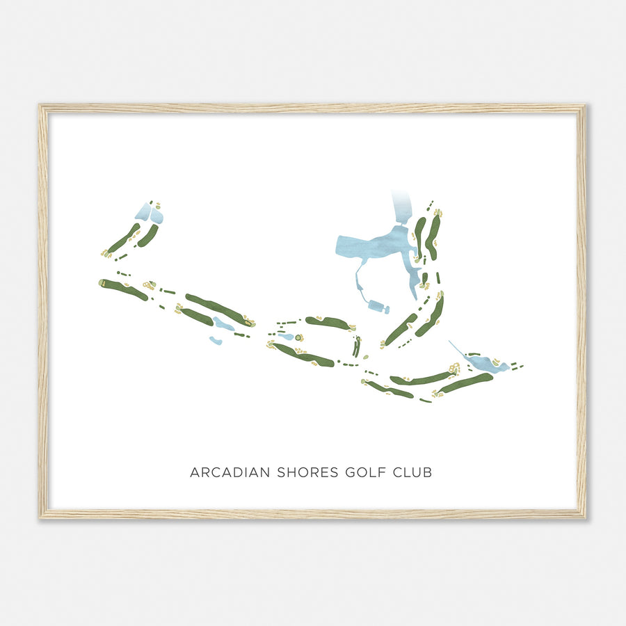 Print of Arcadian Shores Golf Club Modern Map