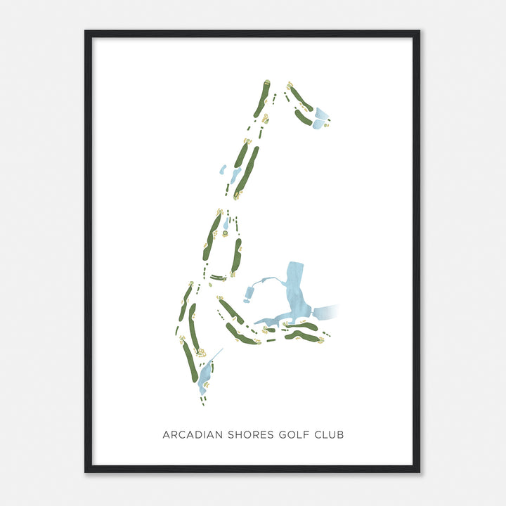 Print of Arcadian Shores Golf Club Modern Map