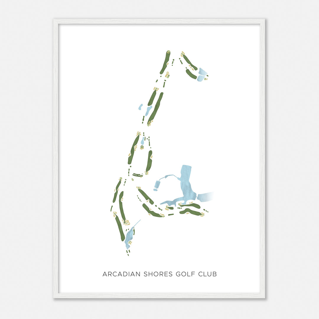 Print of Arcadian Shores Golf Club Modern Map