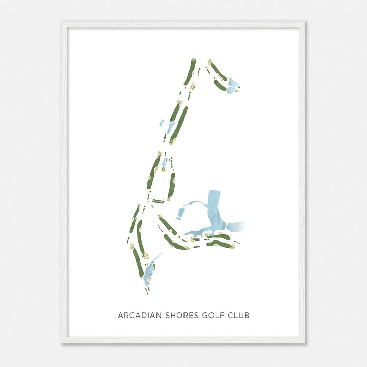 Print of Arcadian Shores Golf Club Modern Map