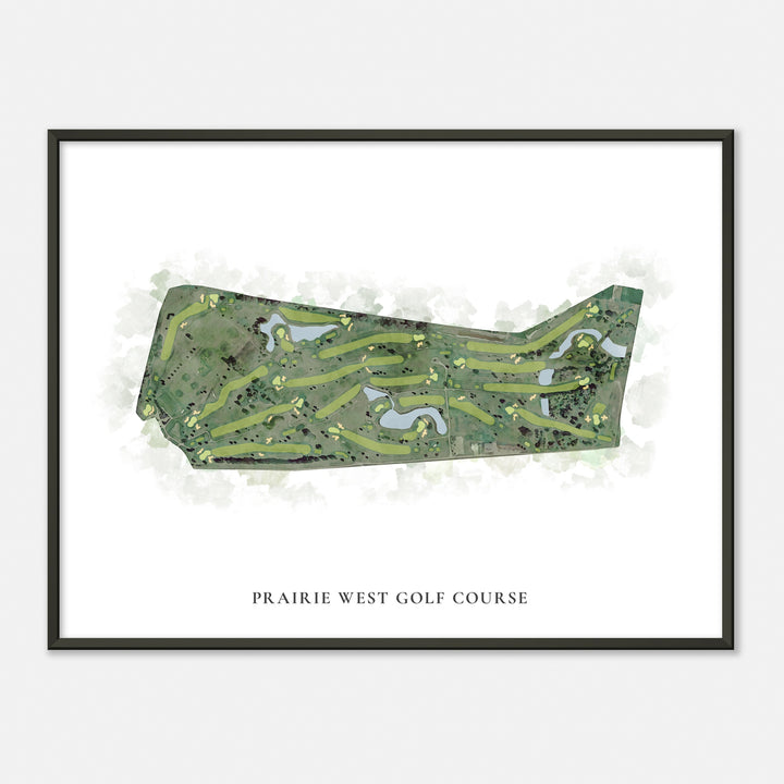 Print of Prairie West Golf Course Classic Map