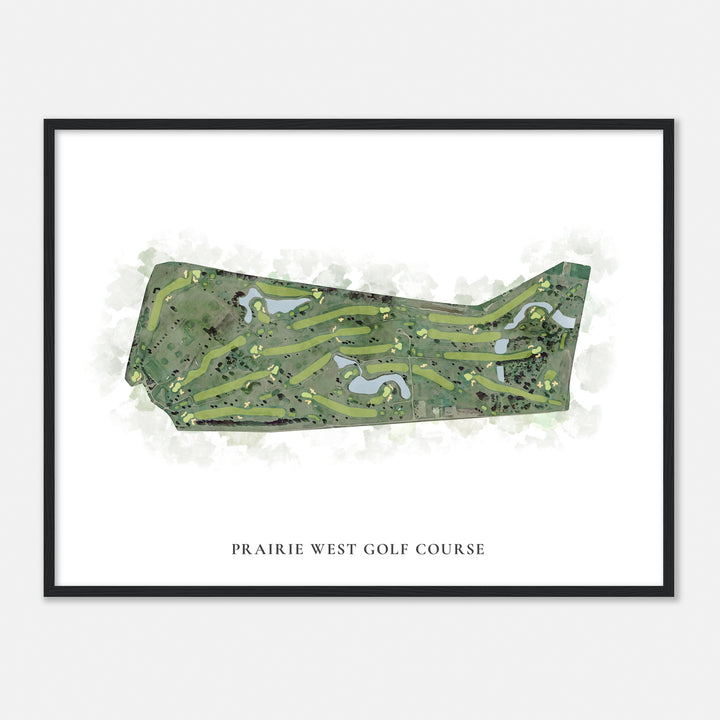 Print of Prairie West Golf Course Classic Map