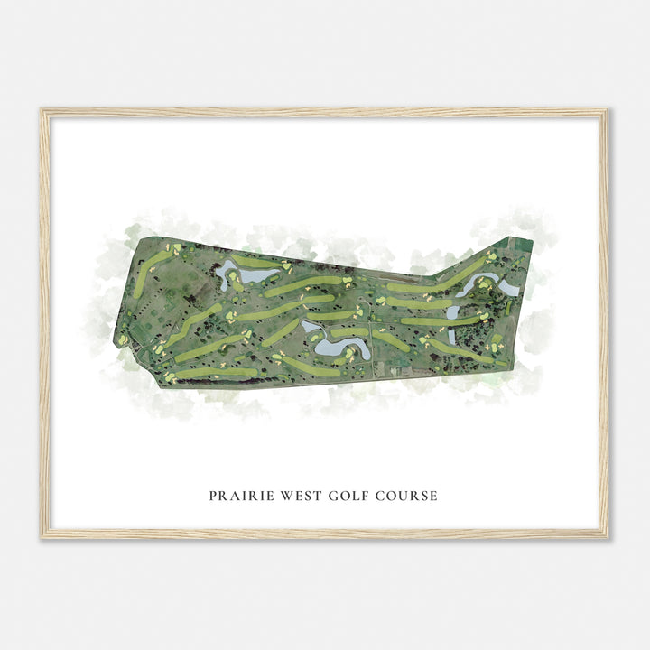 Print of Prairie West Golf Course Classic Map