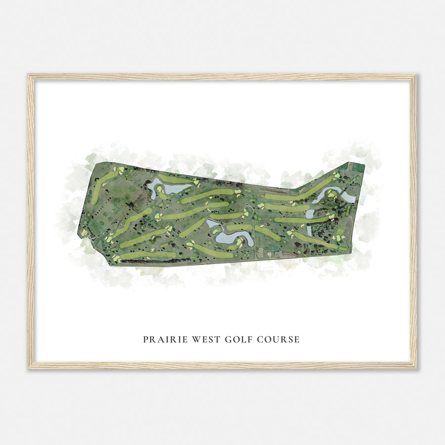 Print of Prairie West Golf Course Classic Map