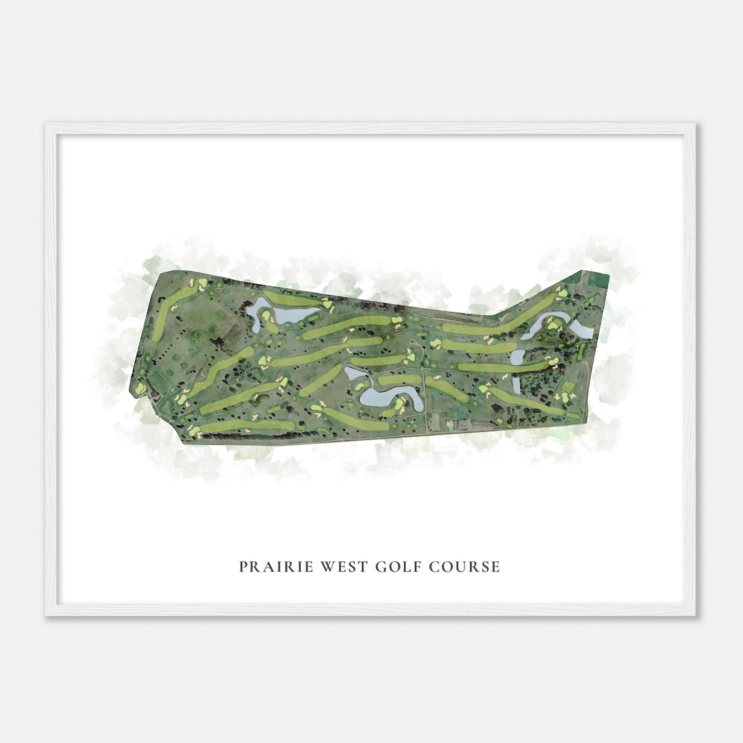 Print of Prairie West Golf Course Classic Map