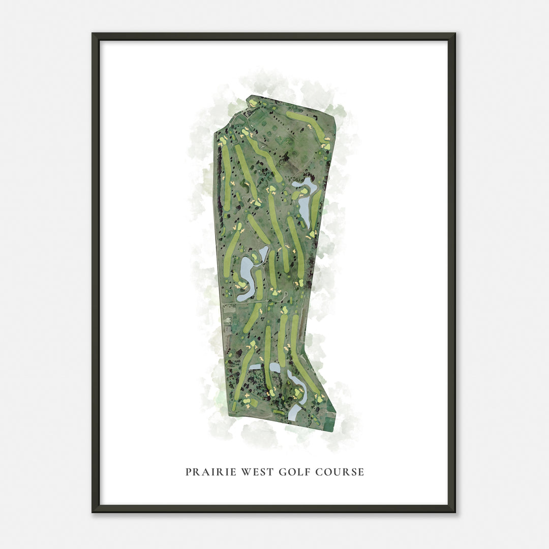 Print of Prairie West Golf Course Classic Map