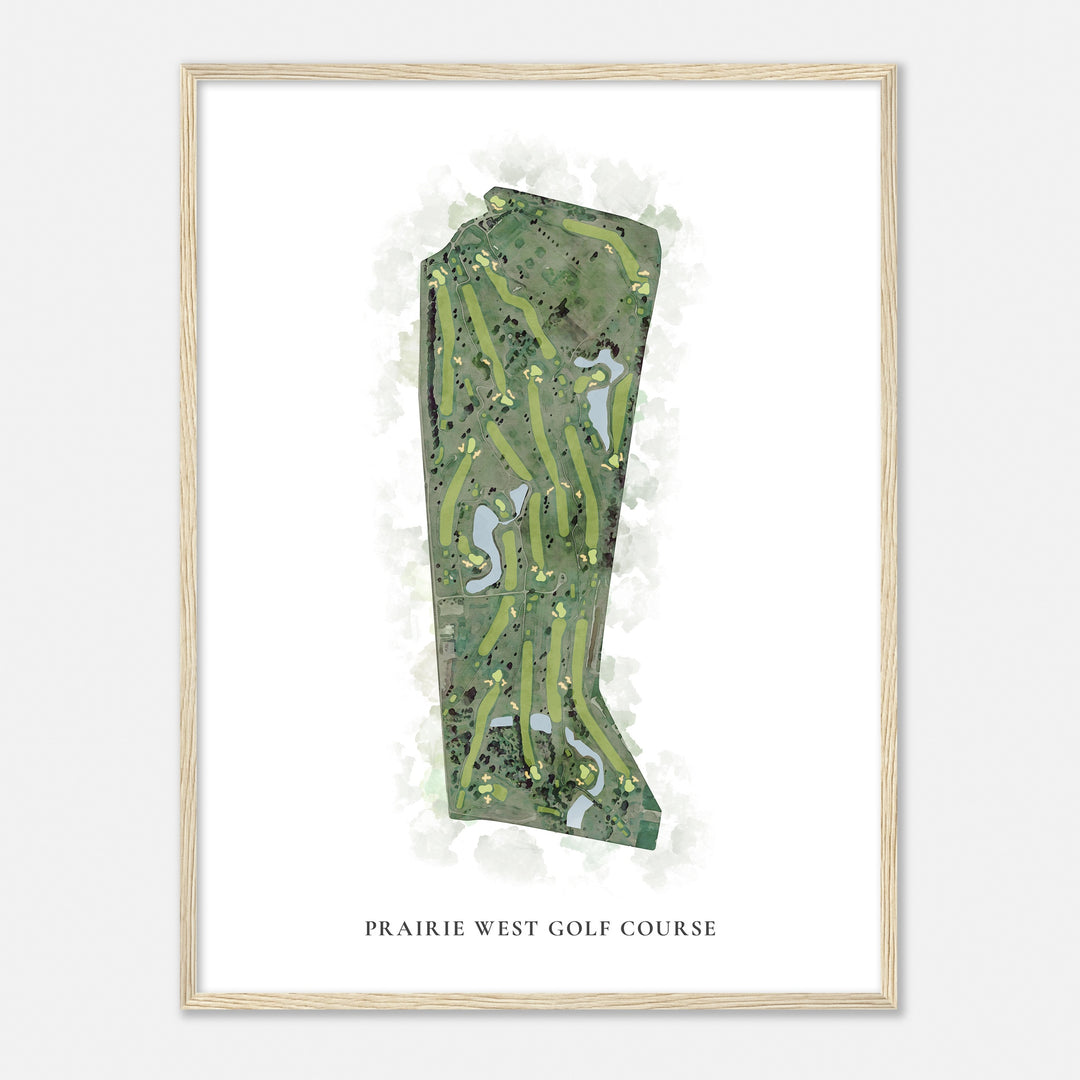 Print of Prairie West Golf Course Classic Map