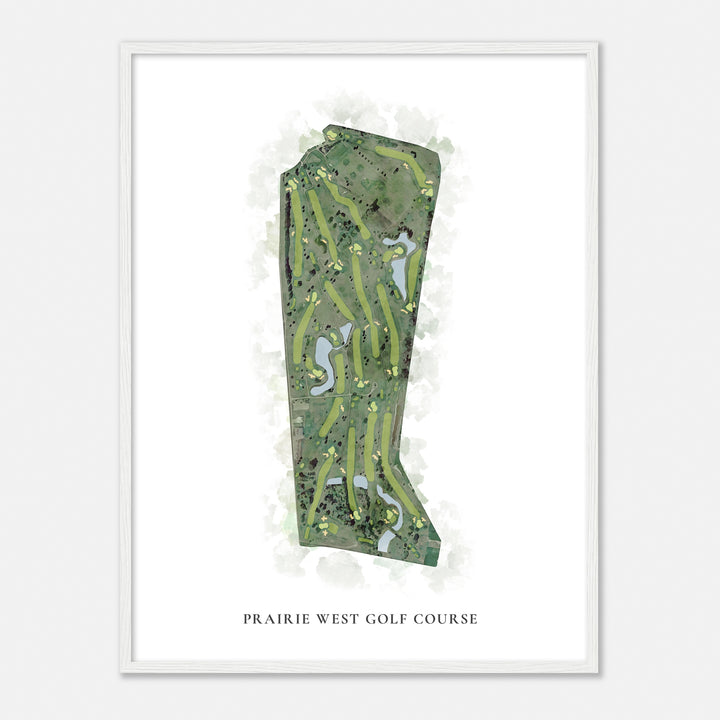 Print of Prairie West Golf Course Classic Map