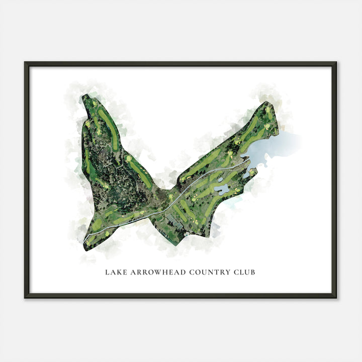 Print of Lake Arrowhead Country Club Classic Map