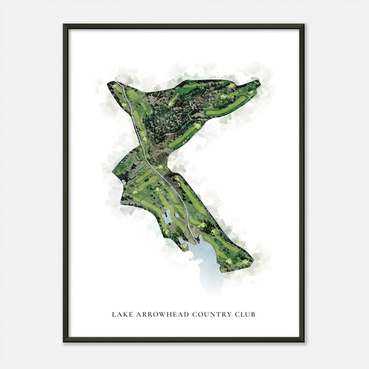 Print of Lake Arrowhead Country Club Classic Map