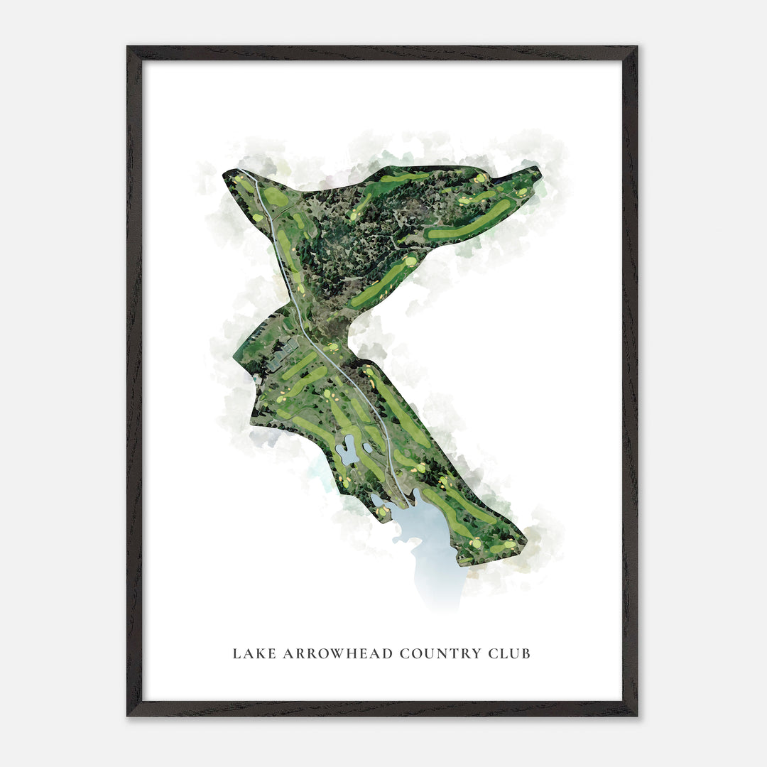 Print of Lake Arrowhead Country Club Classic Map