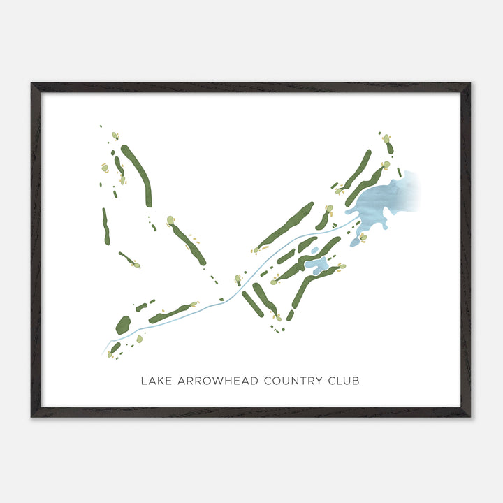 Print of Lake Arrowhead Country Club Modern Map