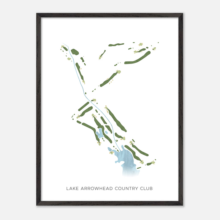Print of Lake Arrowhead Country Club Modern Map