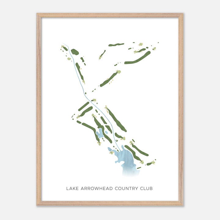 Print of Lake Arrowhead Country Club Modern Map