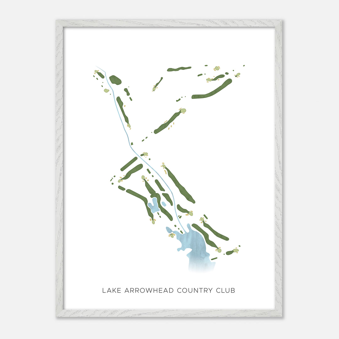 Print of Lake Arrowhead Country Club Modern Map