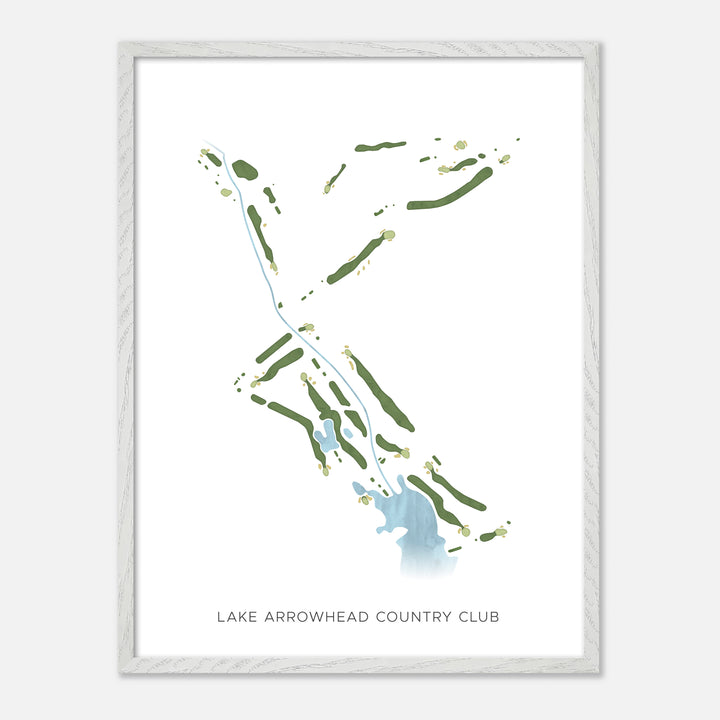 Print of Lake Arrowhead Country Club Modern Map