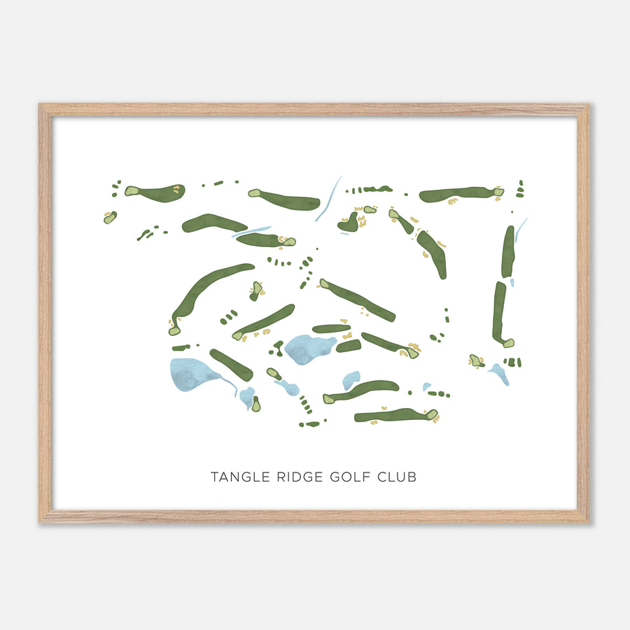 Print of Tangle Ridge Golf Club Modern Map
