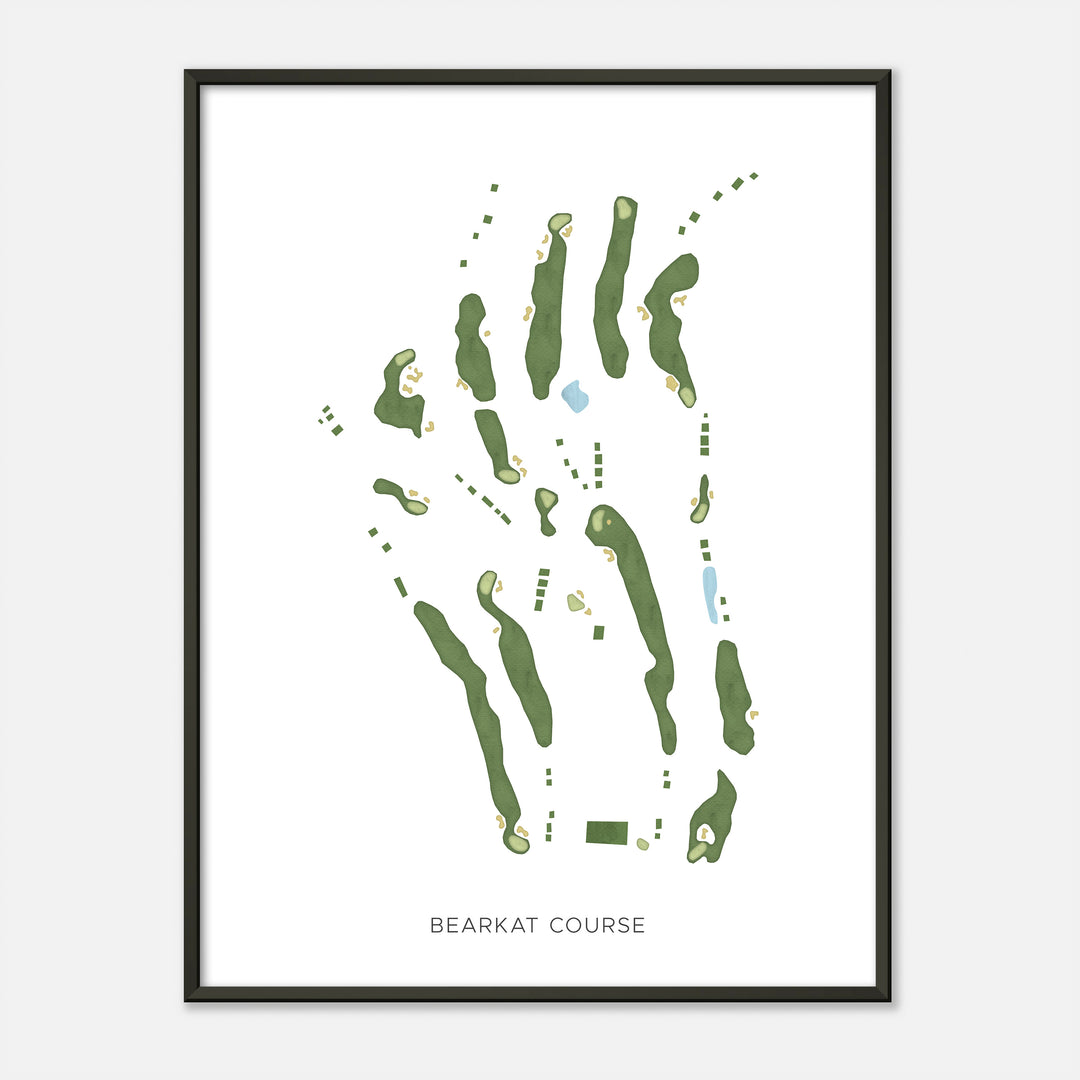 Print of Bearkat Course Modern Map