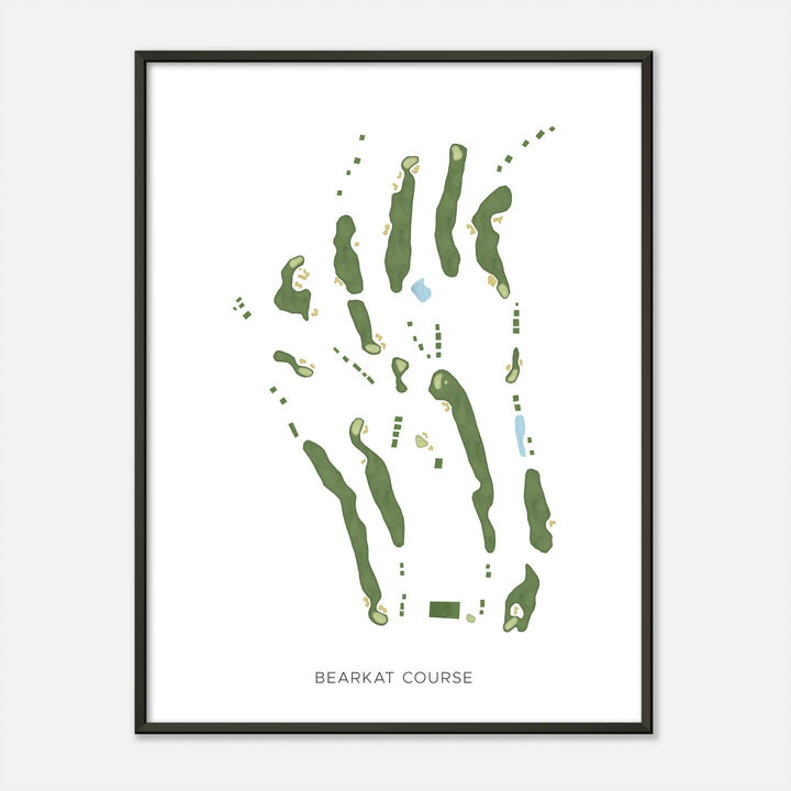 Print of Bearkat Course Modern Map