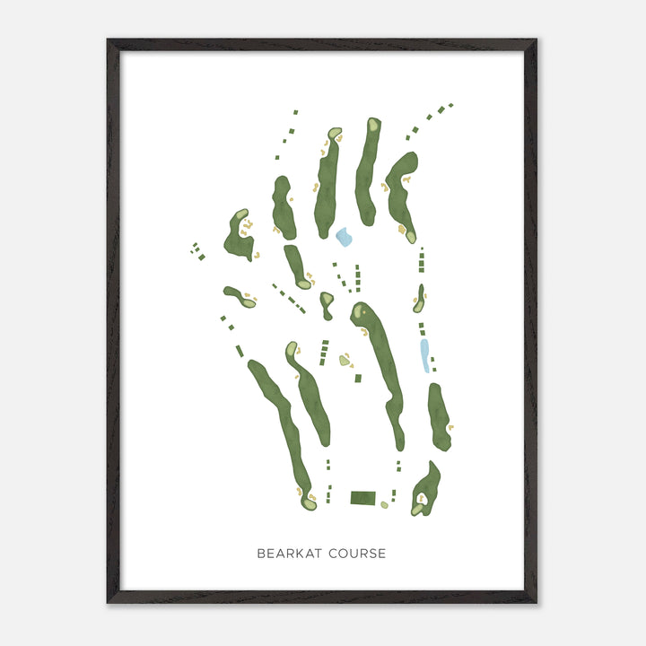 Print of Bearkat Course Modern Map