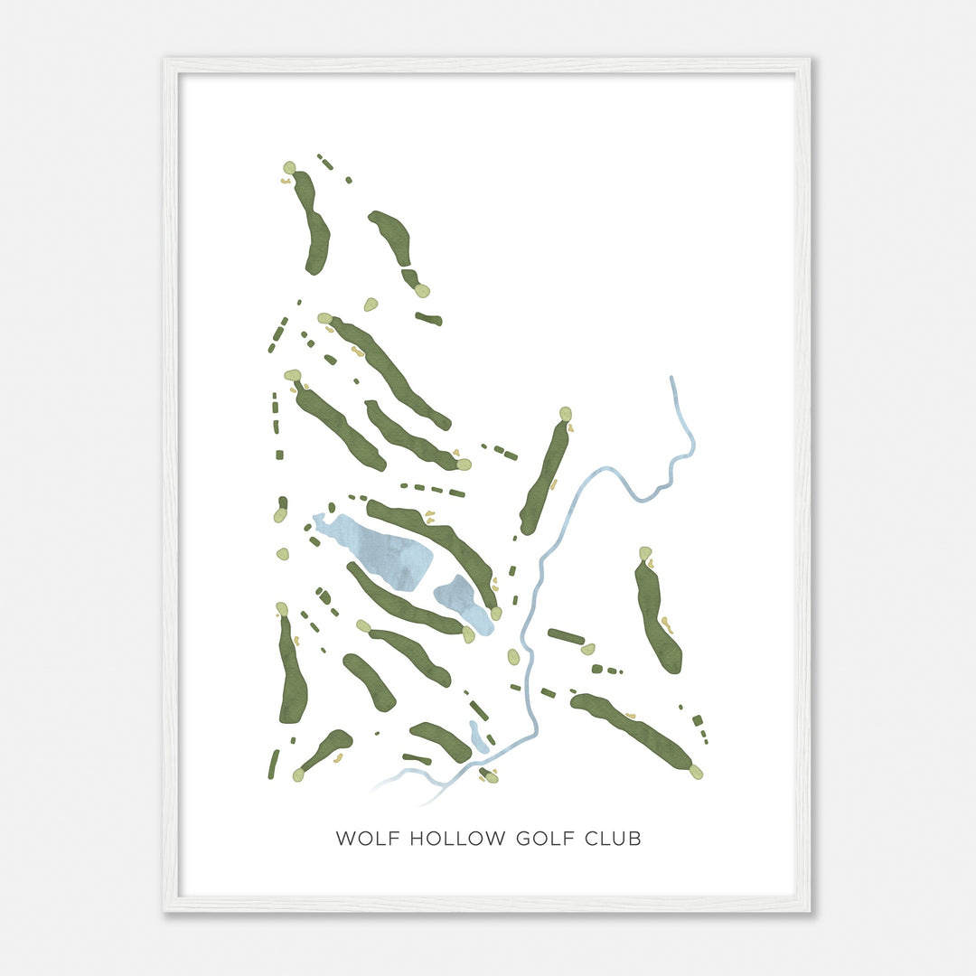 Print of Wolf Hollow Golf Club Modern Map