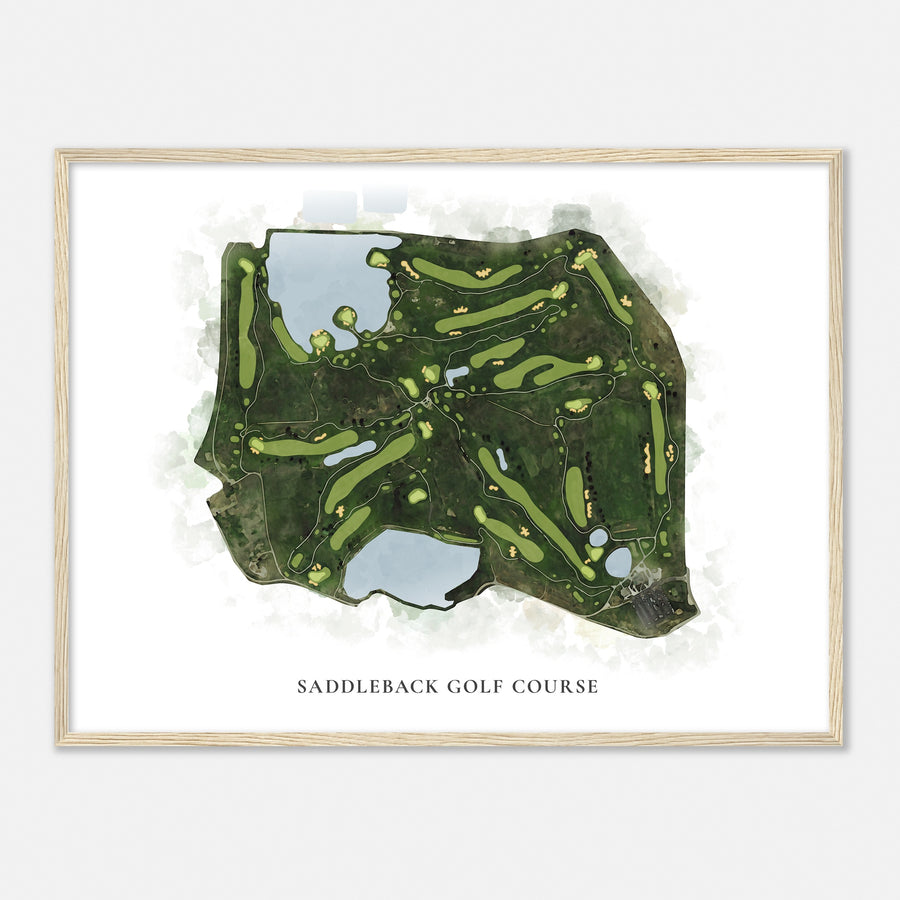 Print of Saddleback Golf Course Classic Map