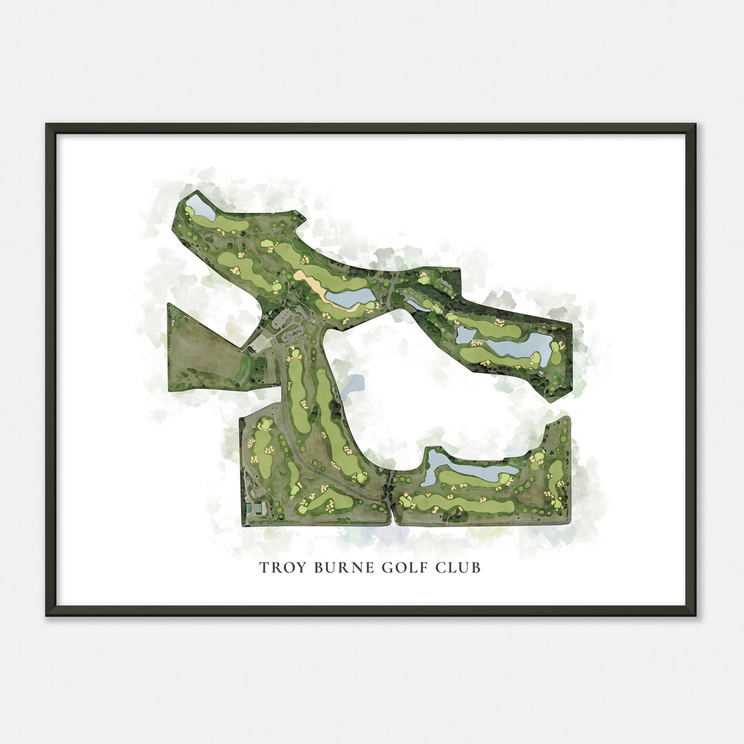 Print of Troy Burne Golf Club Classic Map