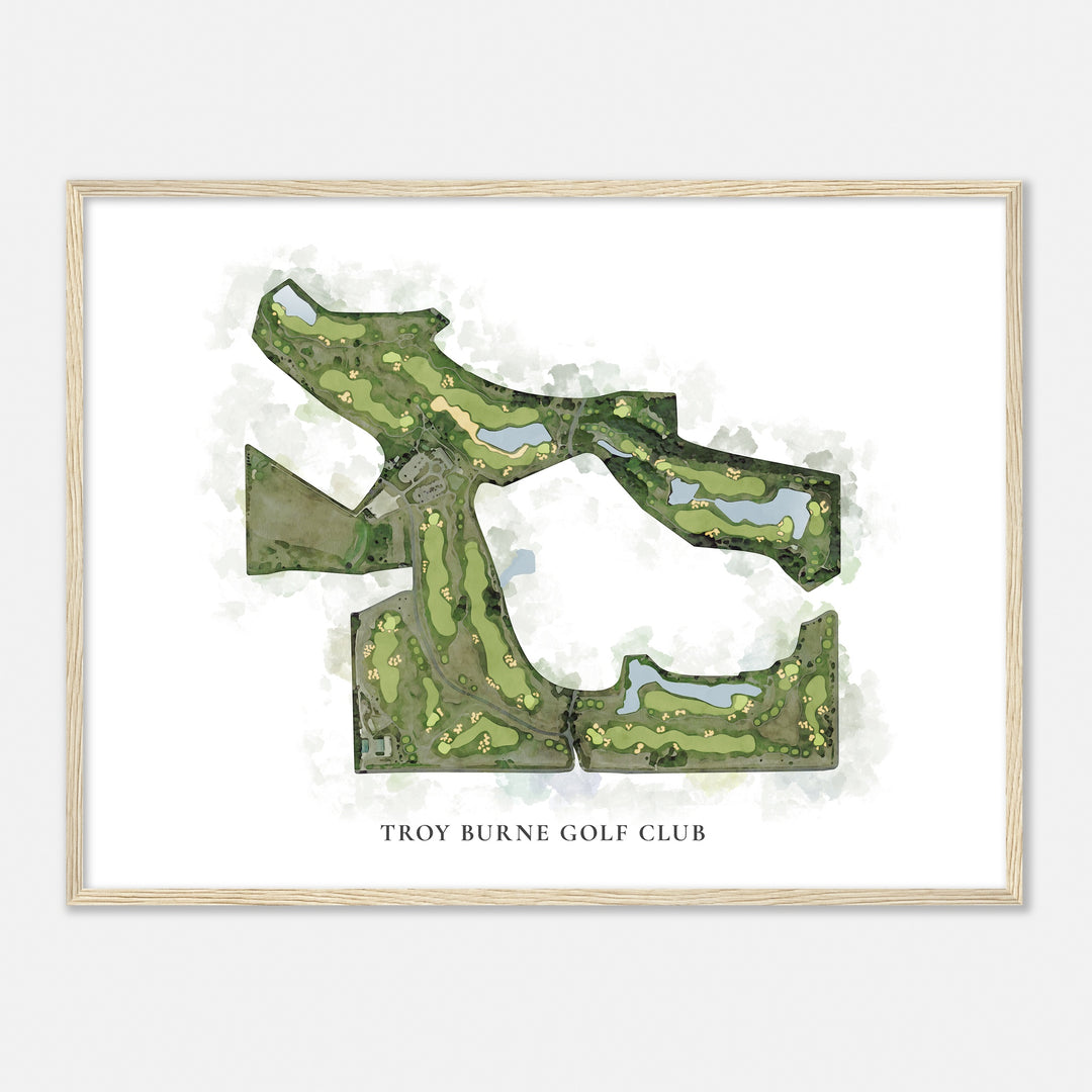 Print of Troy Burne Golf Club Classic Map