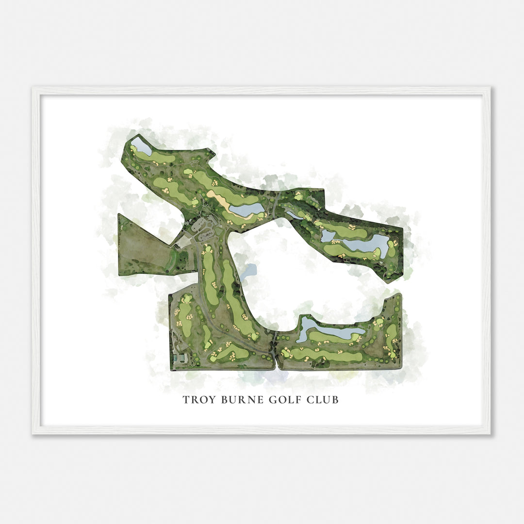 Print of Troy Burne Golf Club Classic Map