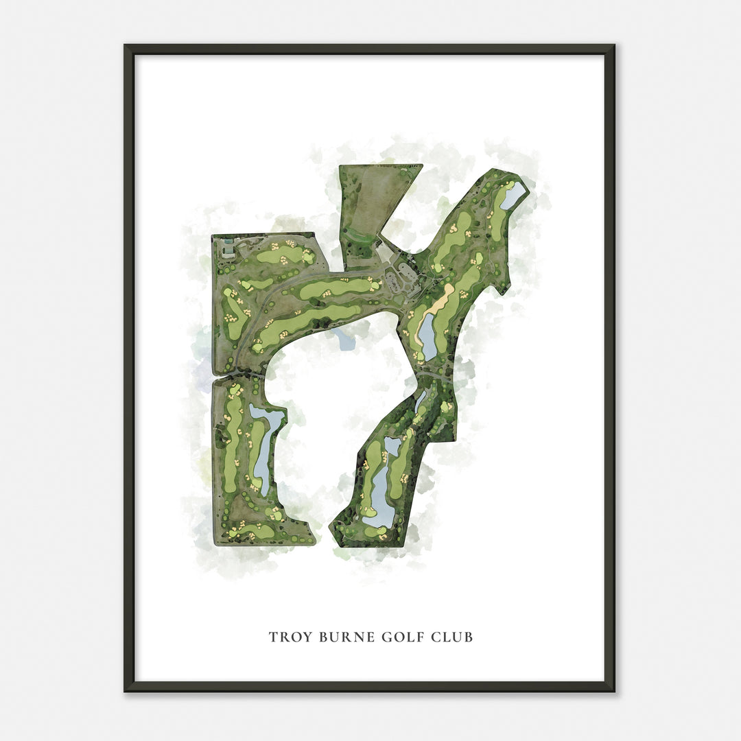 Print of Troy Burne Golf Club Classic Map