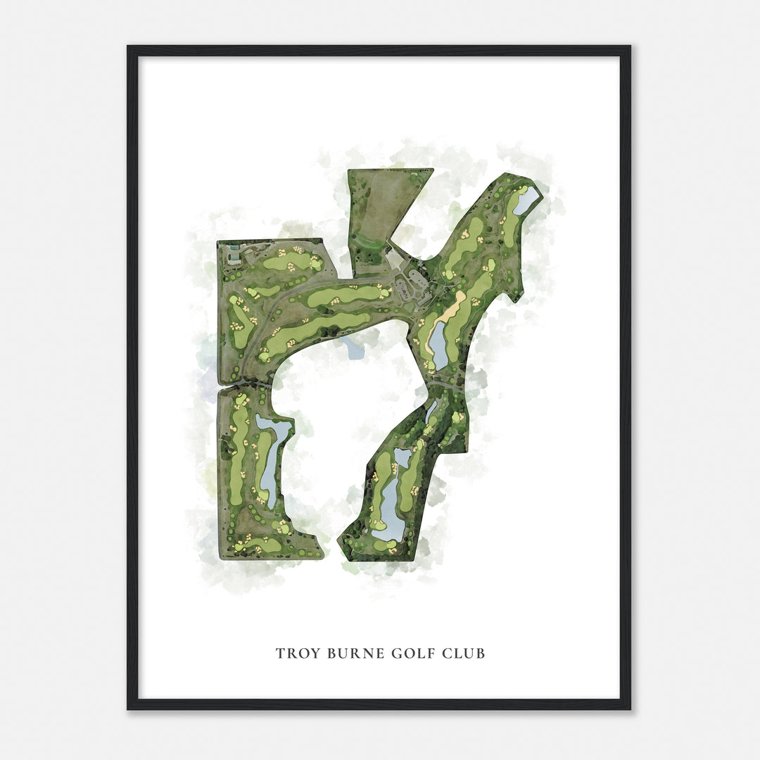 Print of Troy Burne Golf Club Classic Map