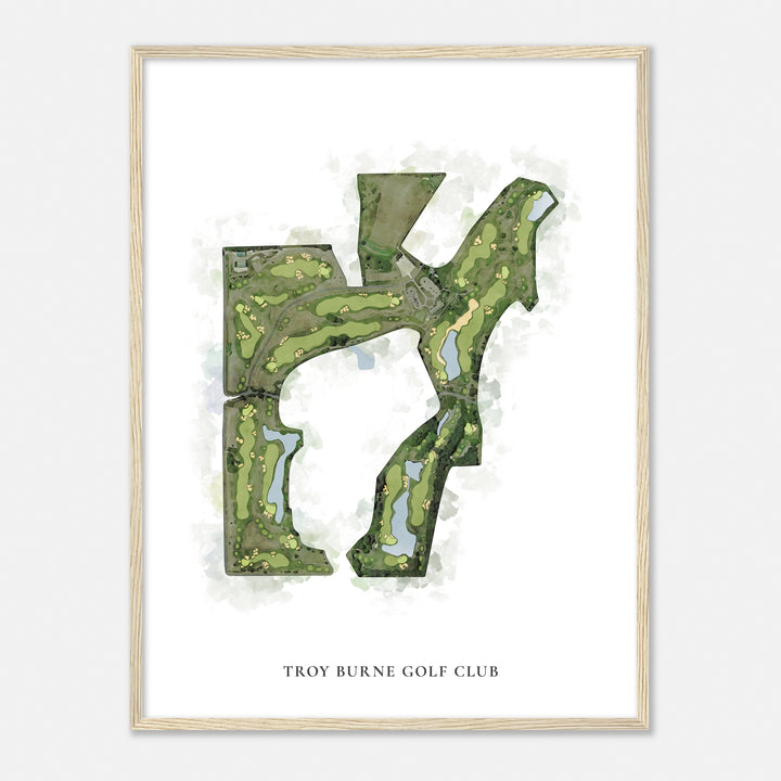 Print of Troy Burne Golf Club Classic Map