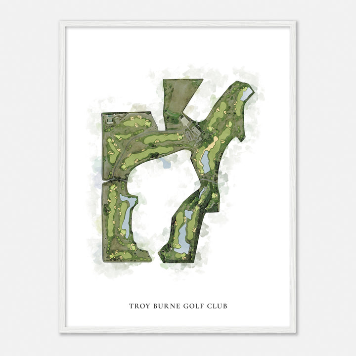 Print of Troy Burne Golf Club Classic Map