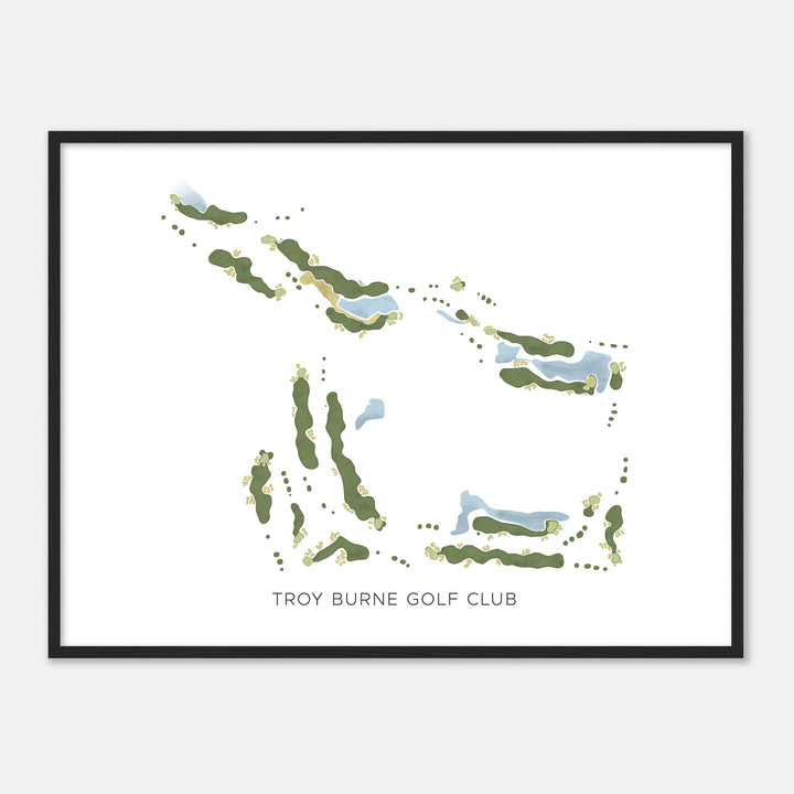 Print of Troy Burne Golf Club Modern Map