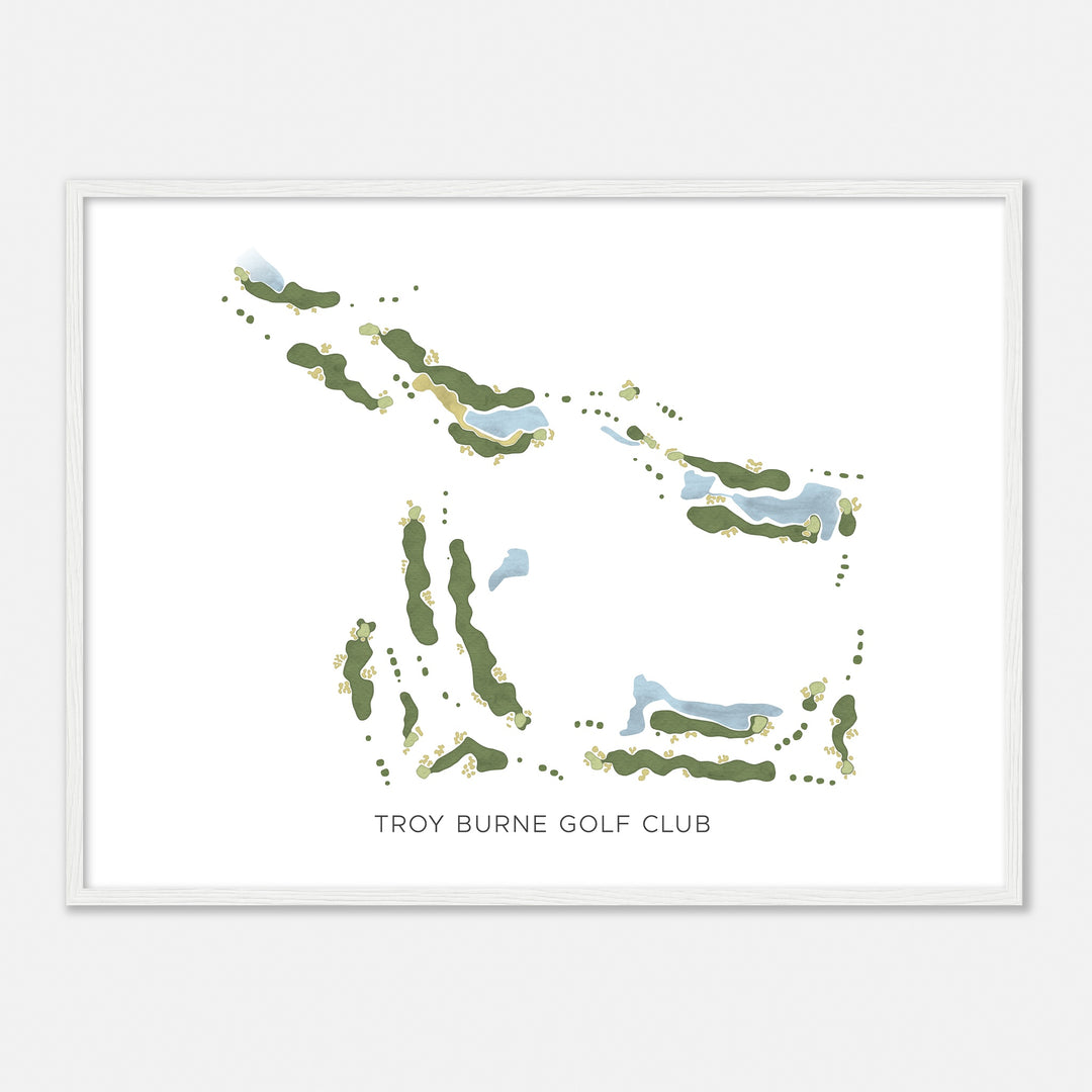 Print of Troy Burne Golf Club Modern Map