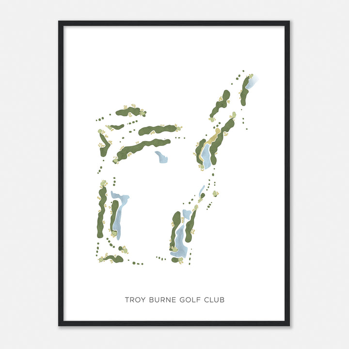 Print of Troy Burne Golf Club Modern Map