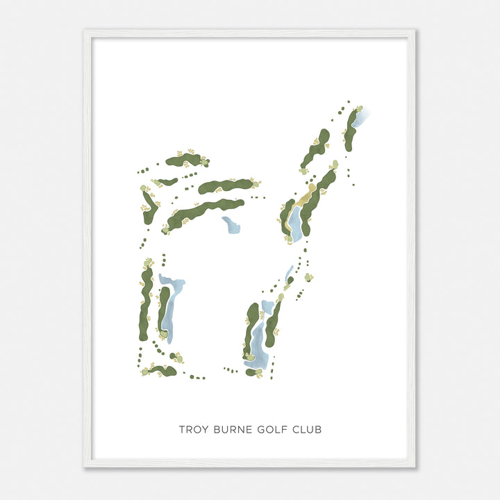 Print of Troy Burne Golf Club Modern Map