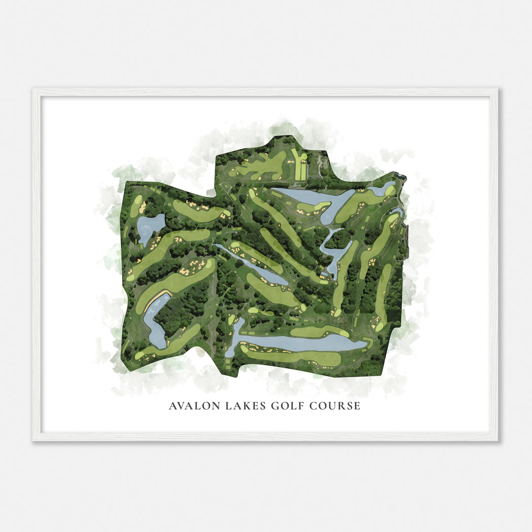 Print of Avalon Lakes Golf Course Classic Map
