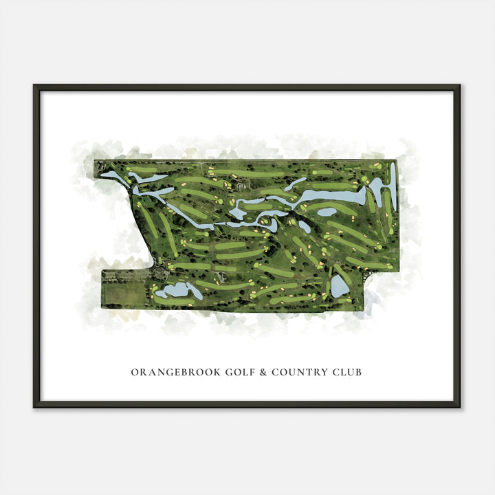 Print of Orangebrook Golf & Country Club Classic Map