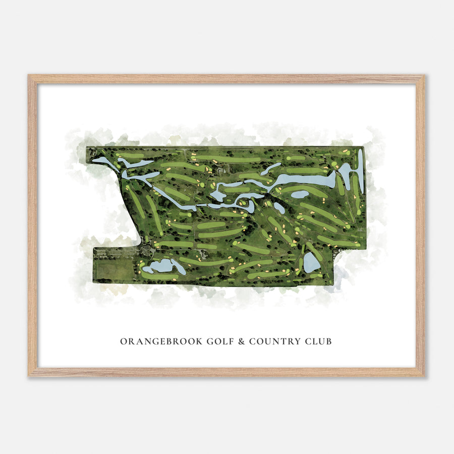 Print of Orangebrook Golf & Country Club Classic Map