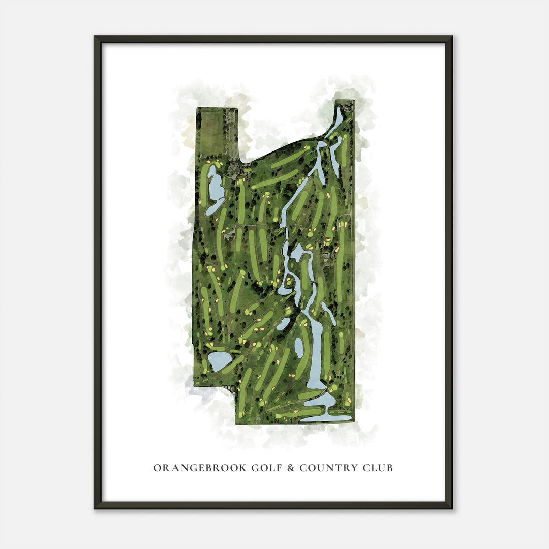 Print of Orangebrook Golf & Country Club Classic Map